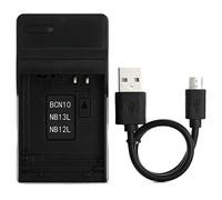 Norifon NB-12L USB Cargador para Canon Legria Mini X, Mini X, PowerShot G1X Mark II, N100 Cámara y Más