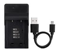 Norifon NB-2L USB Cargador para Canon EOS 350D 400D Optura 30 40 50 500 PowerShot G7 G9 S40 S45 S50 S60 S70 S80 ZR100 ZR200 ZR500 ZR800 ZR830 ZR900 ZR960 MV800 MV830i MV960 Cámara y Más