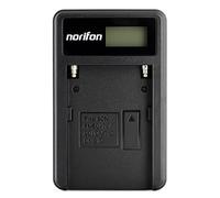 Norifon NP-FM50 LCD USB Cargador para Sony CCD-TRV308, CCD-TRV138, CCD-TRV328, DSLR-A350, DSLR-A100, DSLR-A200, DSR-PD170, DSR-PD150, HVR-Z5U, HVR-Z1U, MVC-CD400 Cámara y Más