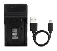 Norifon SLB-1037 USB Cargador para Samsung Digimax U-CA3, U-CA4, U-CA401, U-CA5, U-CA501, U-CA505, V10, V700, V800 Cámara y Más