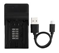Norifon VW-VBY100 USB Cargador para Panasonic HC-V110, HC-V110GK, HC-V110K, HC-V110P, HC-V110P-K, HC-V130K, HC-V201 Cámara y Más