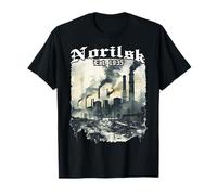 Norilsk EST. 1935 - Distopía de la Ciudad Vintage del Camiseta