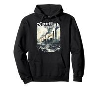 Norilsk EST. 1935 - Distopía de la Ciudad Vintage del Sudadera con Capucha