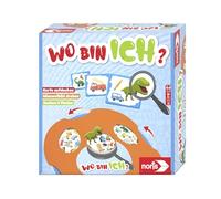 Noris 606011921 - Juego de búsqueda para niños a Partir de 4 años, Juego Oculto con Tarjetas de tareas, para 1 a 2 Jugadores, Color Naranja