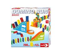 Noris 606062022 Domino Run Basic - Juego de 200 Piedras y rampa para un parcurso Durmiente, a Partir de 3 años