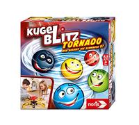 Noris 606064680 Tornado Ball Blitz - Juego de niños a Partir de 5 años, Juego de reacción Lleno de acción para Toda la Familia, para 2-4 Jugadores, Color Negro