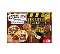 Noris 606101966 Escape Room Puzzle Aventura, Secret of The Scientist - Juego de Mesa y Familia para Aficionados a los Rompecabezas, Incluye 3 Casos, a Partir de 14 años
