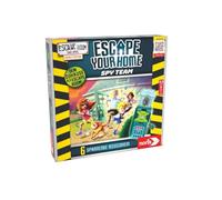 Noris 606101975 Escape Your Home, Familias y Juego de mesa para 3 a 6 jugadores, con temporizador, incluye pilas, para todos los fans de Escape Room, a partir de 8 años