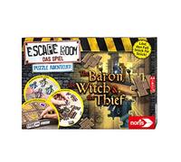 noris 606101976 Escape Room The Baron, The Witch & The Thief - Puzzle de Aventuras - Familias y participación para Fans del Rompecabezas, Incluye 3 Casos, a Partir de 14 años