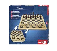 noris 606102025 Deluxe Set Ruleta con 2 Bolas de Acero, 60 fichas y Otros Accesorios, para sentirte como si estuvieras en el Casino, a Partir de 6 años
