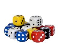 Noris 606154366 - Juego de dados (plástico, 15 unidades), multicolor , color/modelo surtido