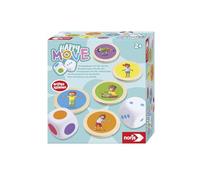 Noris Happy Move 606012090 - Juego de Movimiento con Dados XXL (Juego a Partir de 2 años) para Interior y Exterior, Primer Juego para niños y niños pequeños a Partir de 24 Meses, Multicolor