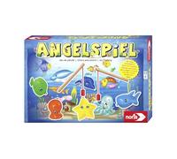 Noris Spiele GmbH Pesca, emocionante Juego Infantil con Figuras de Peces de plástico Multicolor y 2 Pescadores de Madera, a Partir de 2 años (606041894)