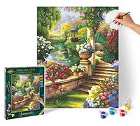 Noris Spiele Schipper 9130 379 números de Color - Jardines Celestial - 40x50 cm [Importado de Alemania]