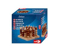 Noris- Variante Deluxe 4 Series 3D, el Famoso Juego de Estrategia en Acabado Bolas de Madera y Tabla, a Partir de 6 años, Multicolor, Large (4000826005728)