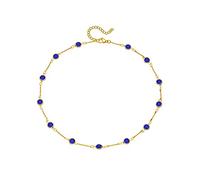 NORLSO Gargantilla delicada turquesa para mujer, collar de cadena de piedra de cristal verde, collar de eslabones de cadena de circonita cúbica esmeralda con diamantes de imitación de cuarzo para