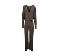 Norma Kamali - Mono marrón con mangas kimono y piernas anchas - Jumpsuits & Playsuits - Mujer - Marrón - L -
