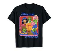 Normal is Boring Monsters Sarcastic Retro Funny Adult Humor Camiseta