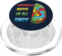 Normaliza Las Mentes de Todo Tipo Conciencia Colorida sobre el Autismo PopSockets PopGrip para MagSafe