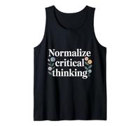 Normalize Critical Thinking Logic Thoughts Mindset - Camiseta sin Mangas