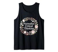 Normalize Critical Thinking Logic Thoughts Mindset - Camiseta sin Mangas