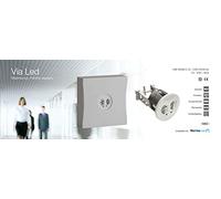 Normalux VVA3 - Luminaria emergencia 2 led autotest pasillo 3h