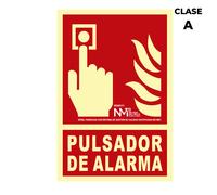 Normaluz a00411 - señal luminiscente pulsador de alarma clase a pvc 1