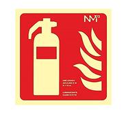 Normaluz A0A401 - Señal Luminiscente Extintor CTE Clase A PVC 1mm 21x21cm con CTE, RIPCI y Apto para la Nueva Legislación