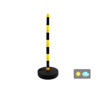 Normaluz BA501190 Postes Para Cadenas Plastico Amarillo/Negro 90cm