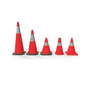 Normaluz Cono BA10150 - Conos de Señalización Naranja 50 cm con Cinta Reflectante Adhesiva - Conos Fútbol y Entrenamiento - Material Resistente y Certificado UNE-EN ISO 9001