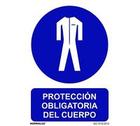 Normaluz RD20012 - Señal Protección Obligatoria Del Cuerpo PVC Glasspack 0,7mm 21x30 cm con CTE, RIPCI