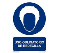 Normaluz RD20931 - Señal Uso Obligatorio De Redecilla Aluminio 0,5mm 21x30 cm con CTE, RIPCI