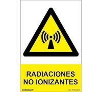 Normaluz RD30619 - Señal Adhesiva Radiaciónes No Ionizantes Adhesivo de Vinilo 20x30 cm con CTE, RIPCI