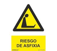 Normaluz RD30658 - Señal Adhesiva Riesgo De Asfixia Adhesivo de Vinilo 20x30 cm con CTE, RIPCI