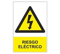 Normaluz RD30907 - Señal Riesgo Eléctrico Aluminio 0,5 mm 21x30 cm con CTE, RIPCI