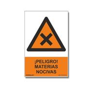 Normaluz RD30940 - Señal ¡Peligro! Materias Nocivas Aluminio 0,5 mm 21x30 cm con CTE, RIPCI