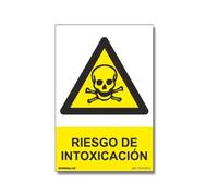 Normaluz RD35602 - Señal Adhesiva Riesgo De Intoxicación Adhesivo de Vinilo 15x20 cm con CTE, RIPCI
