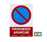 Normaluz RD40040 - Señal Prohibido Aparcar PVC Glasspack 0,7 mm 21x30 cm