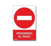 Normaluz RD41917 - Señal Prohibido El Paso Aluminio 0,5 mm 30x40 cm con CTE, RIPCI