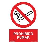 Normaluz RD45600 - Señal Adhesiva Prohibido Fumar Adhesivo de Vinilo 15x20 cm con CTE, RIPCI