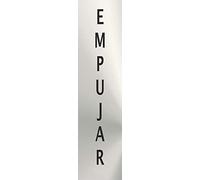 Normaluz RD707071 - Señal Adhesiva Rectangular Empujar Acero inoxidable Adhesivo 0,8 mm 5x20 cm con CTE, RIPCI