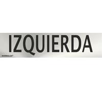 Normaluz RD707127 - Señal Adhesiva Rectangular Izquierda Acero inoxidable Adhesivo 0,8 mm 5x20 cm con CTE, RIPCI