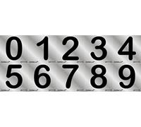 Normaluz RD717171 - Señal Adhesiva Cuadrada Número 1 Acero inoxidable Adhesivo 0,8 mm 5X5 cm