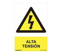 NORMALUZ SEÑAL PELIGRO ALTA TENSIÓN (PVC 0.7MM) 30X40CM