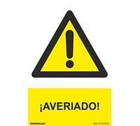 NORMALUZ SEÑAL PELIGRO AVERIADO (PVC 0.7MM) 30X40CM