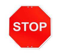 Normaluz V10023 - Señal Vial Octogonal Stop Metalica Termolacada 50 cm