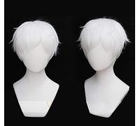 Norman Cosplay Wig Anime Yakusoku no Neverland The Promised Neverland 22194 White Heat Resistant Synthetic Hair Wigs + Wig Cap