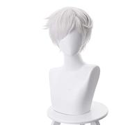 Norman Short Wig Cosplay Disfraz Yakusoku no Neverland Pelo sintético resistente al calor The Promised Neverland Cosplay Pelucas