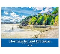Normandie und Bretagne - Frankreichs schöner Nordwesten (Wandkalender 2026 DIN A3 quer), CALVENDO Monatskalender: Highlights der Normandie und Bretagne