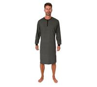 Normann Camisón de manga larga para hombre con aspecto elegante, también en tallas grandes, marrón, 56-58
